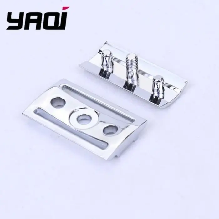 Tête de rasoir de sécurité à double tranchant festonnée couleur chrome YAQI 2026 pour accessoires de rasage masculin