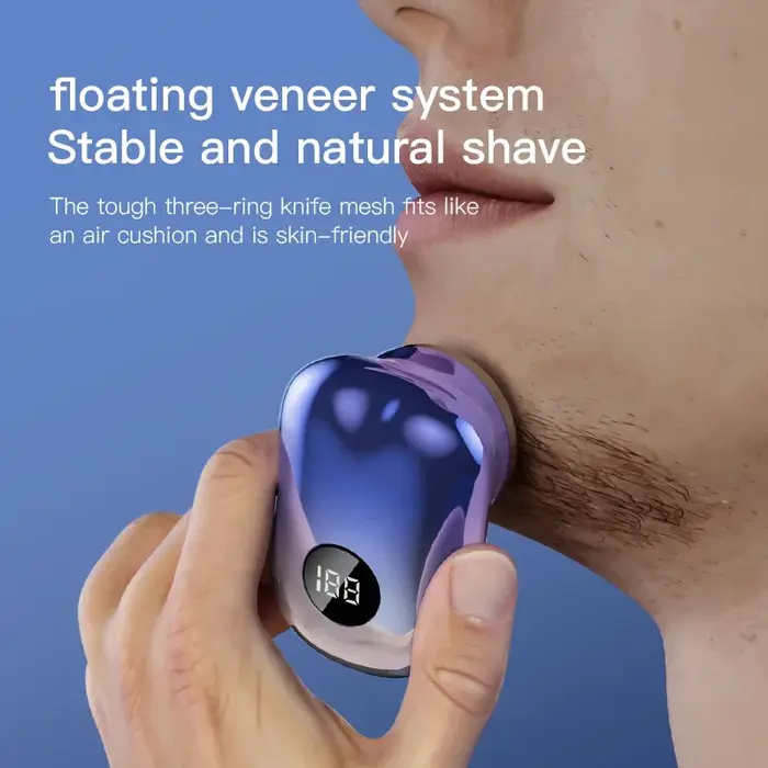 Mini rasoir électrique de voyage pour hommes, format de poche, lavable, Rechargeable, Portable, indolore, sans fil, couteau pour le visage et la barbe