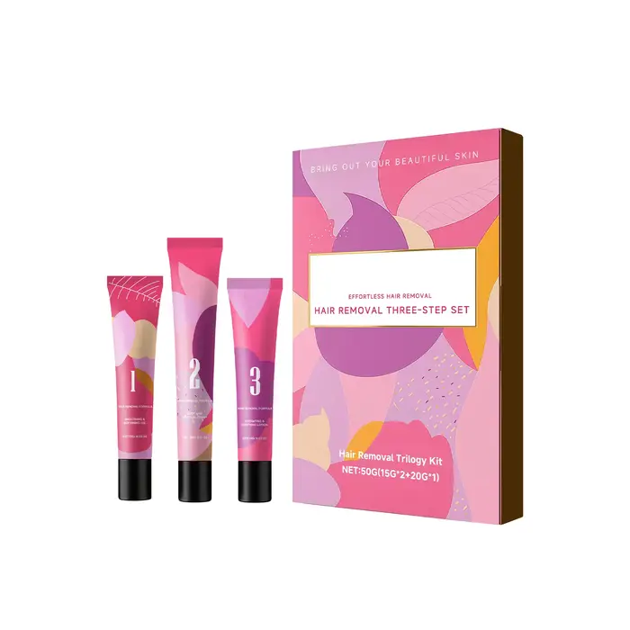 Crème dépilatoire visage pour kit trois étapes, lèvres, menton, dessus des lèvres, usage domestique