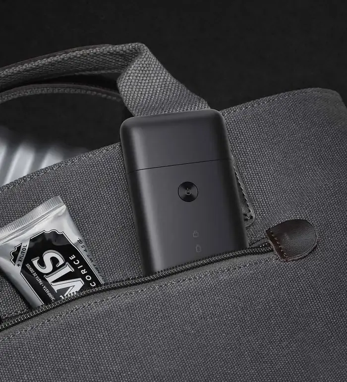 Nouveau rasoir électrique Xiaomi Mijia à double lame oscillante MSW201 IPX7 ultra-fin portable à aspiration magnétique avec réduction du bruit