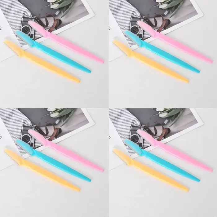 Lot de 3/6/9/18 rasoirs portables pour sourcils