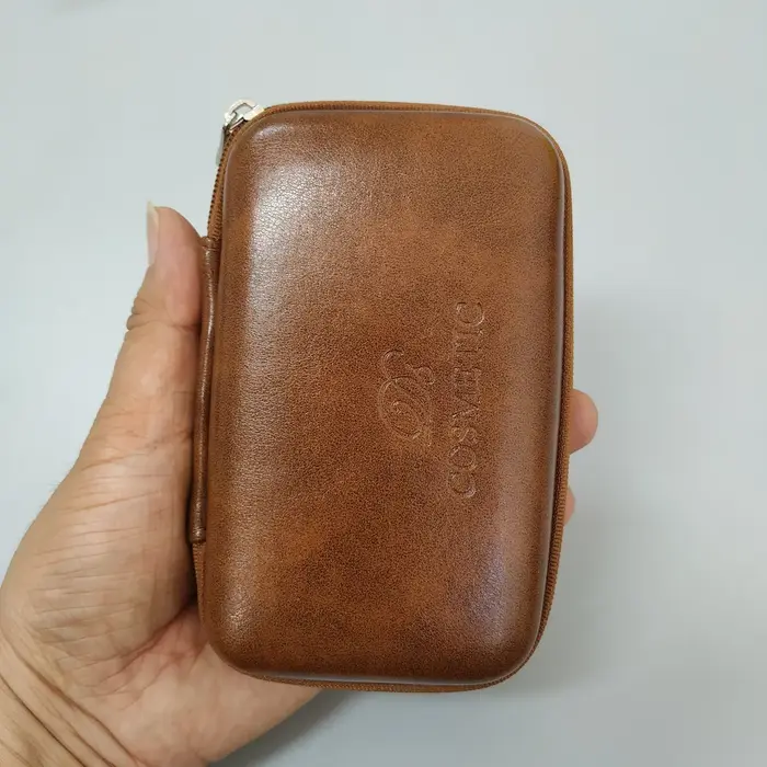 Dscosmetic – sac de voyage en cuir PU pour rasoir de sécurité à double tranchant