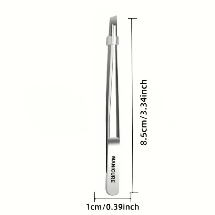 Pince à épiler en acier inoxydable pour la suppression des poils et des sourcils