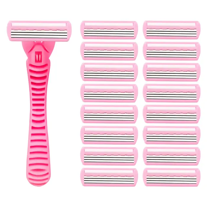 Les lames en acier inoxydable à 3 couches sont spécialement conçues pour la peau des femmes, permett