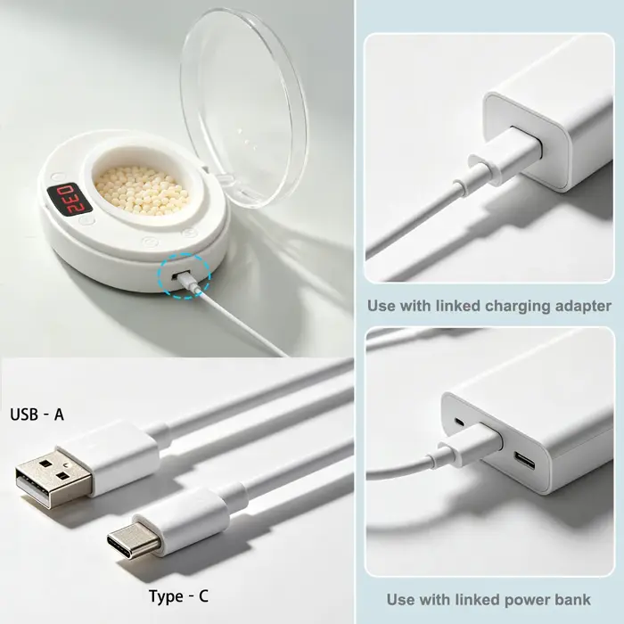 Mini chauffe-cire avec bol en silicone