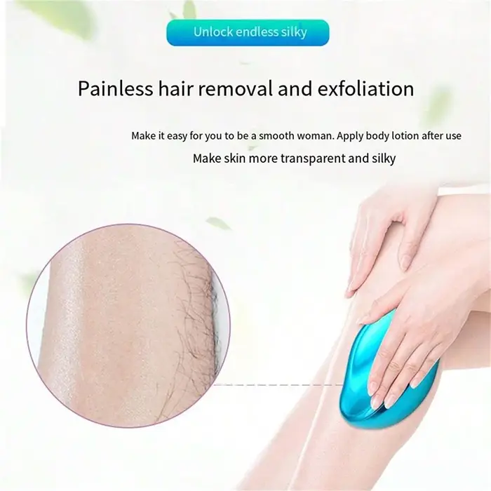 1pc nano épilateur-épilateur en cristal et outil exfoliant