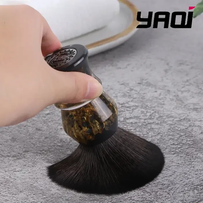 Brosse à raser Yaqi pierres profondes 24mm cheveux synthétiques poignée en résine hommes