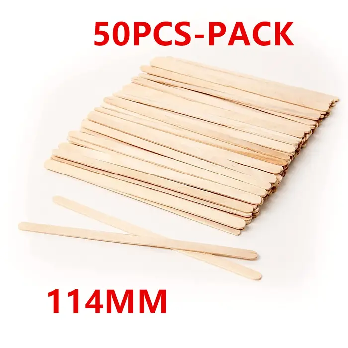 Bâtons applicateurs en bois pour épilation à la cire, spatules en bois de bouleau naturel pour épila