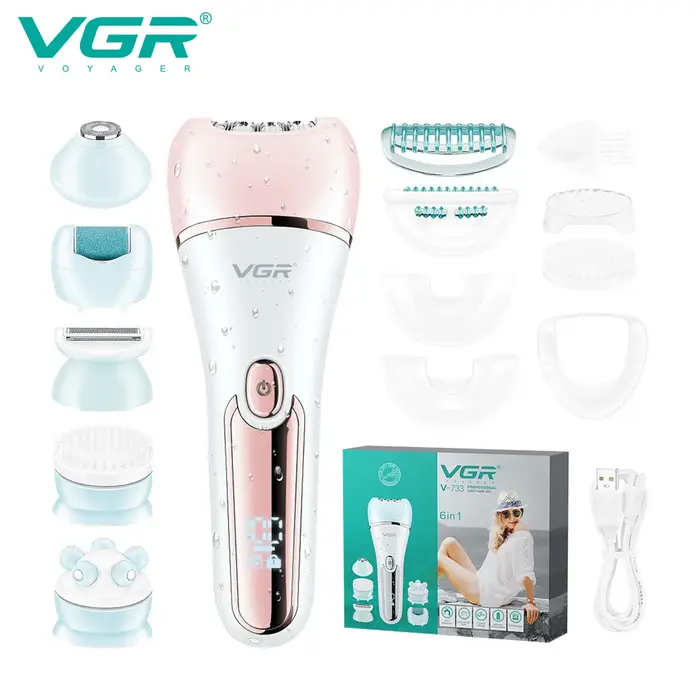Vgaz733-Épilateur électrique pour femmes, jambes, corps, bikini, visage, ati elles, outil d'épilatio