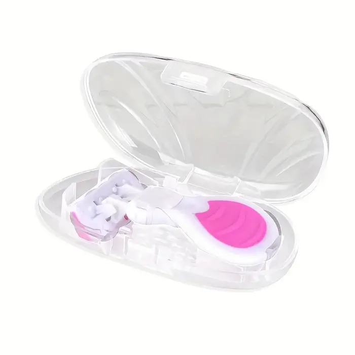 Ensemble de rasoir portable rose à 6 lames pour femmes