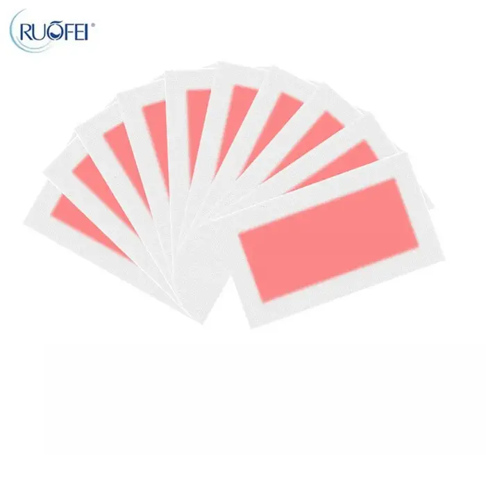 Lot de 10 bandes de cire dépilatoires en non-tissé pour le visage