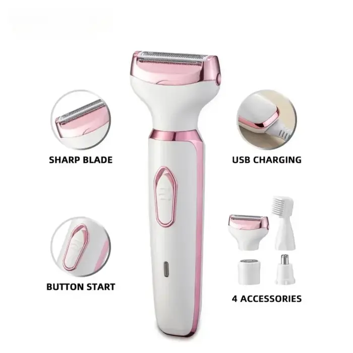 Rasoir électrique 4 en 1 pour femmes