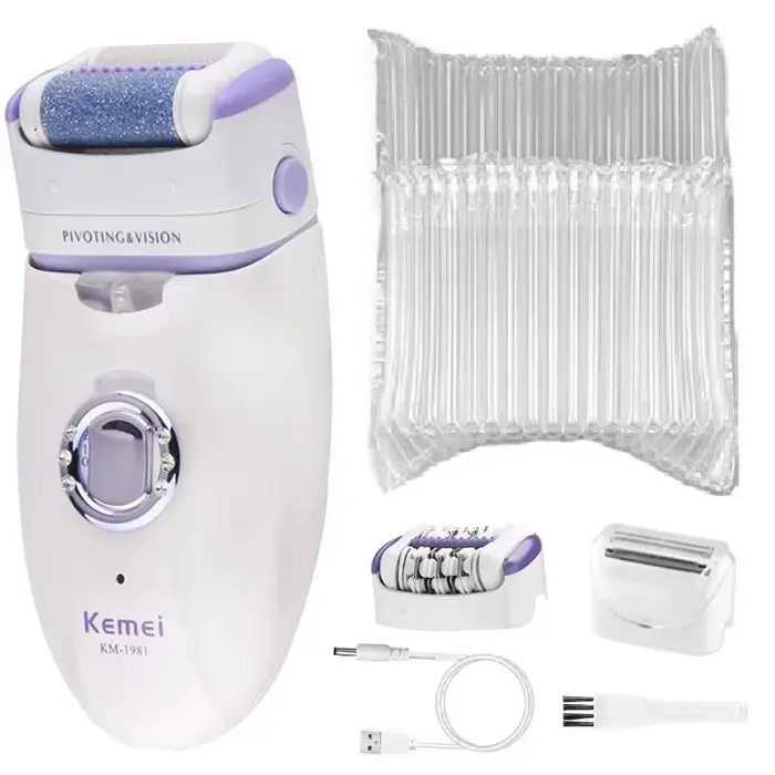 3in1 électrique femmes épilateur femme rasoir jambe corps épilation lèvre menton dépilatoire dame Bi