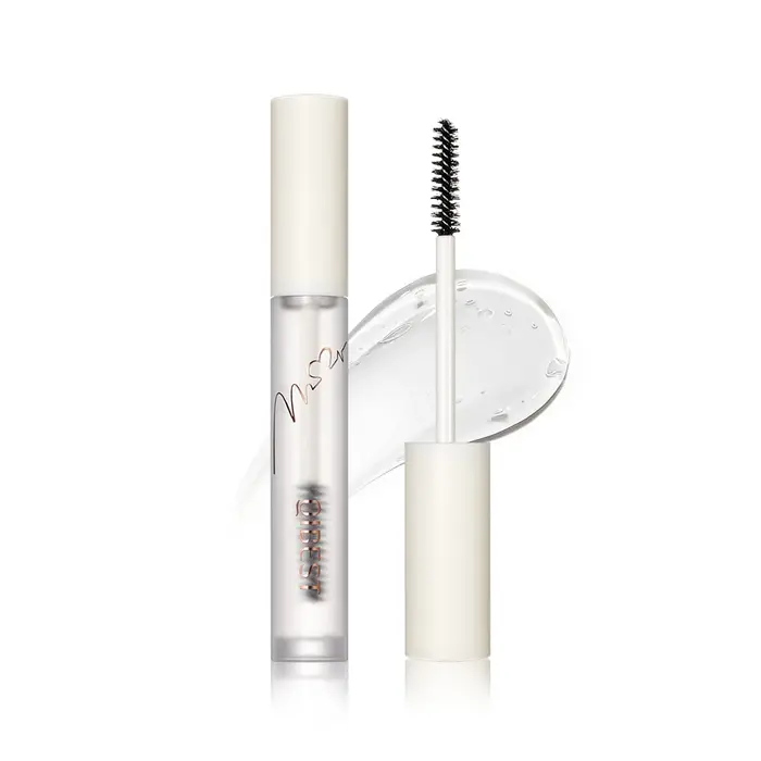 QIBEST gel à sourcils cire à sourcils transparente imperméable longue durée avec brosse 3D savon coi