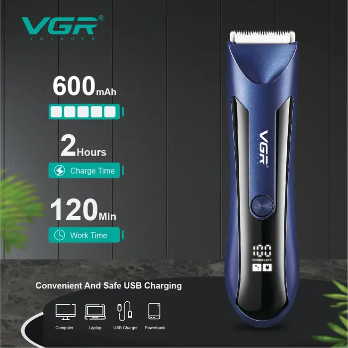 VGR corps tondeuse aine Rechargeable balle rasoir/tondeuse hommes électrique pubien barbe