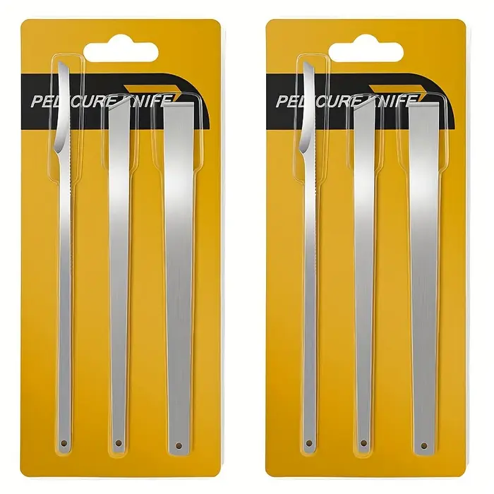 Ensemble de pédicure professionnel 3 pièces: outils de soins des pieds en acier inoxydable pour l'élimination des ongles incarnés