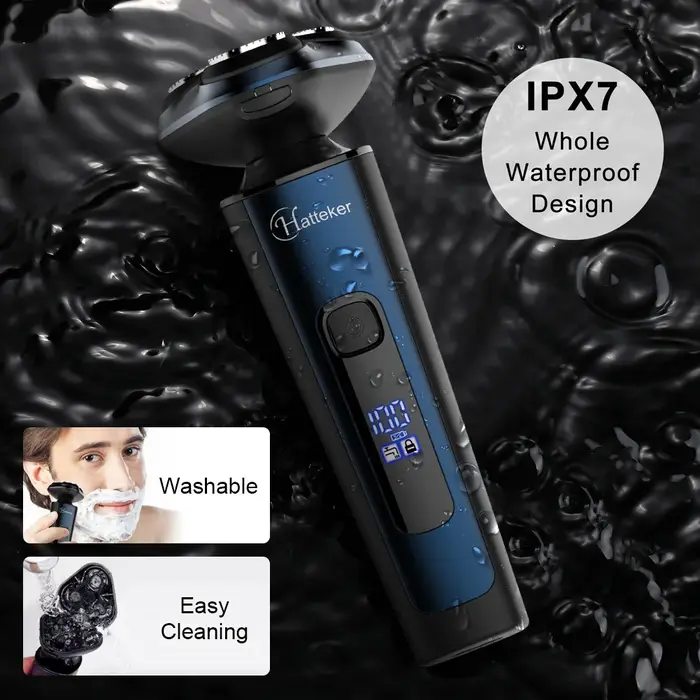 Rasoir électrique rotatif HATTEKER pour homme