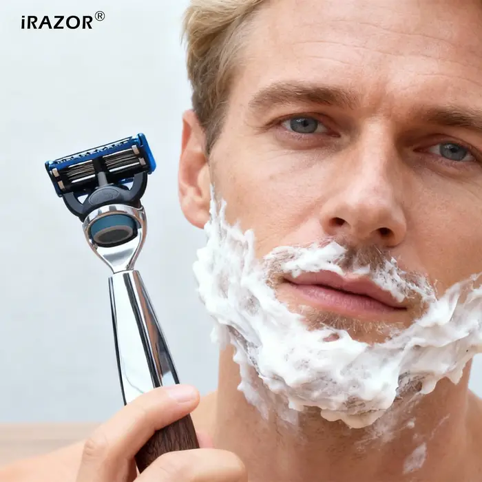 IRAZOR rasoir pour hommes à 5 lames pour le rasage carré robuste manuel