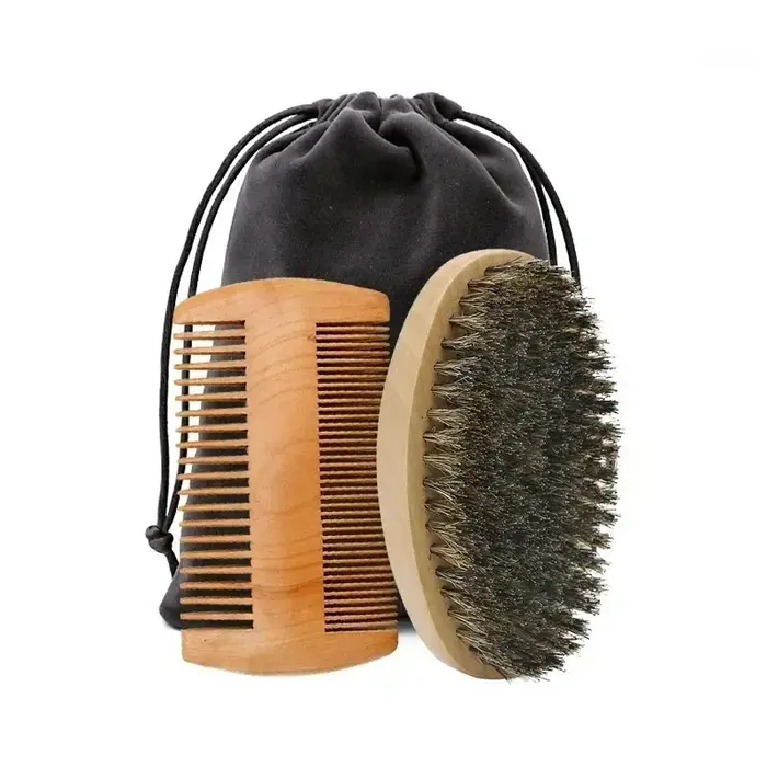 Brosse de rasage professionnelle en bois pour hommes