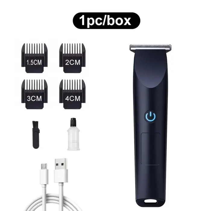 Conception de tête de coupe réglable avec chargement USB pour tondeuse à cheveux électrique