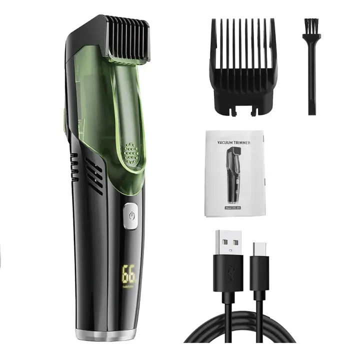 Tondeuse à barbe sans fil pour hommes, rasoir électrique Rechargeable avec 20 garnitures, tondeuse s