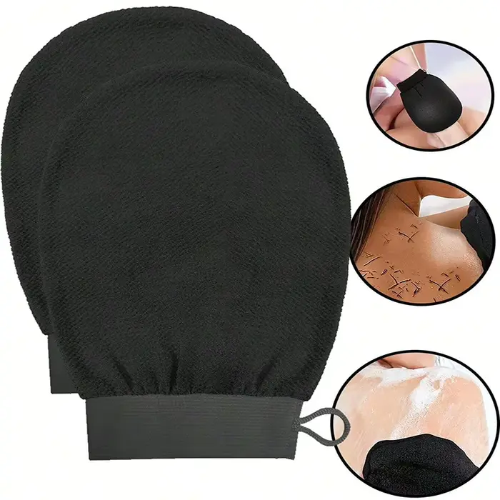 Gants exfoliants pour le corps, gants de douche pour éliminer les peaux mortes, exfoliant corporel indolore, masseur pour le corps, nettoyage en profondeur, accessoires de salle de bain