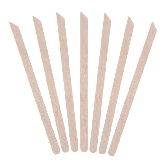 100 bâtonnets jetables en bois pour l'épilation corporelle