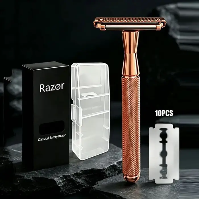 RZACLEA22T-1 rasoir de sécurité double couche avec tête à roulettes