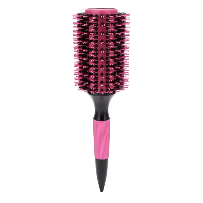 BARBERTOP brosse à cheveux ronde en bois avec poils de sanglier mélange outils de coiffure en Nylon