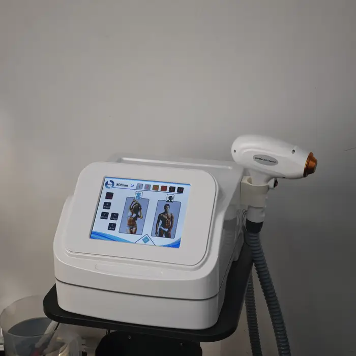 Équipement de beauté professionnel pour salon, épilateur laser à diodes 755 808 1064nm, refroidissement par glace, épilation indolore.
