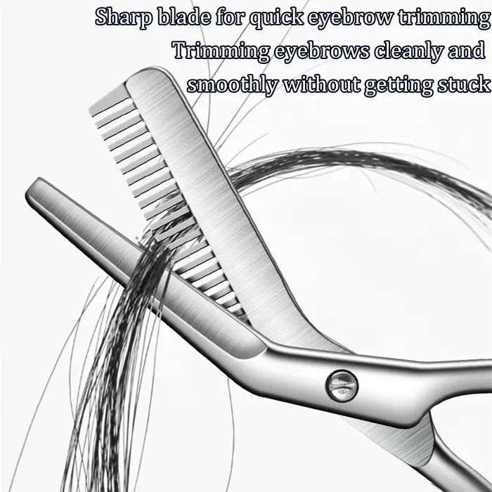 Ciseaux coupe-sourcils en acier inoxydable