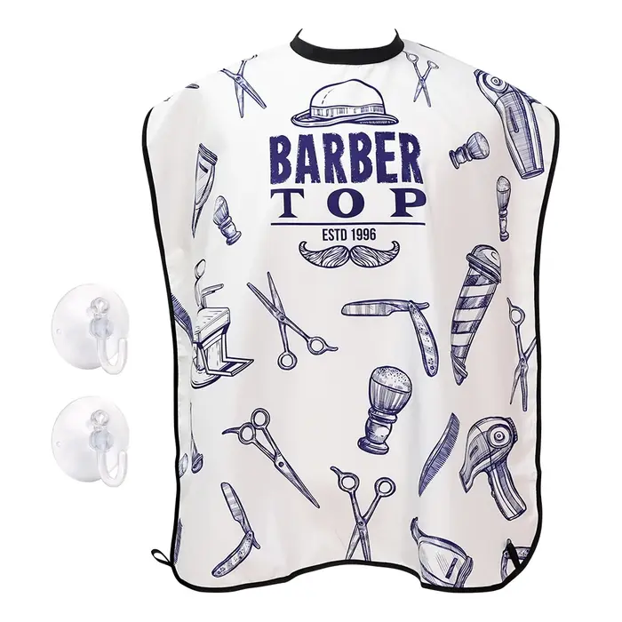 Barbertop mâle barbe rasage tablier soin cheveux propres adulte bavoirs porte-rasoir salle de bain organisateur cadeau pour homme