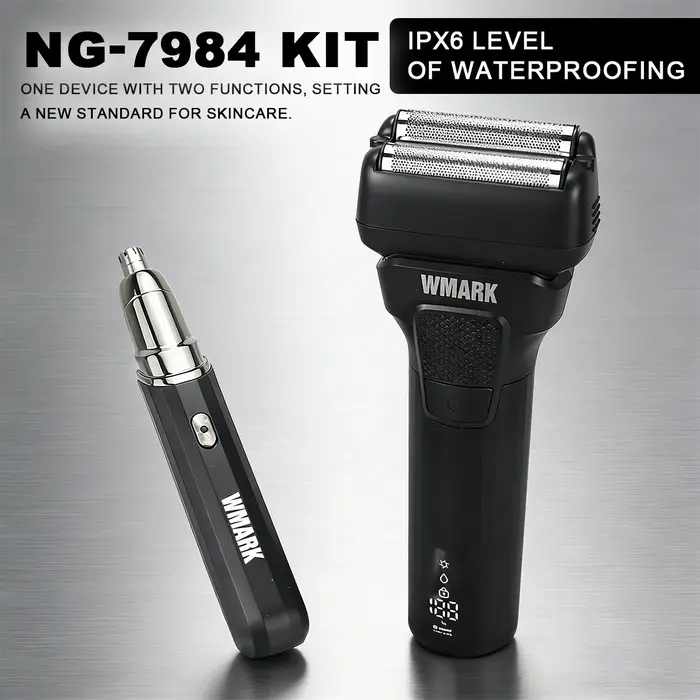 Kit de rasoir électrique professionnel pour homme WMARK NG-7984KIT