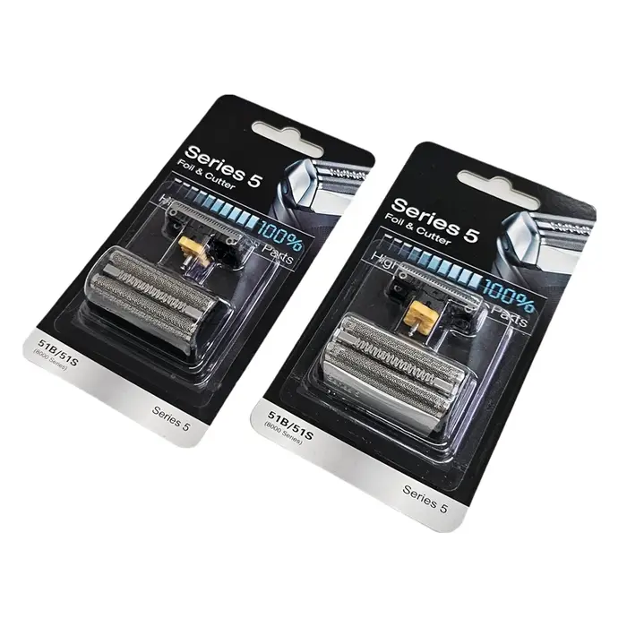Lame de rasoir 51S/51B compatible avec Braun 8000 wfs1 wfs2 530 550 590 5643 5645 8970 8975 8985 5646/7/9 5751
