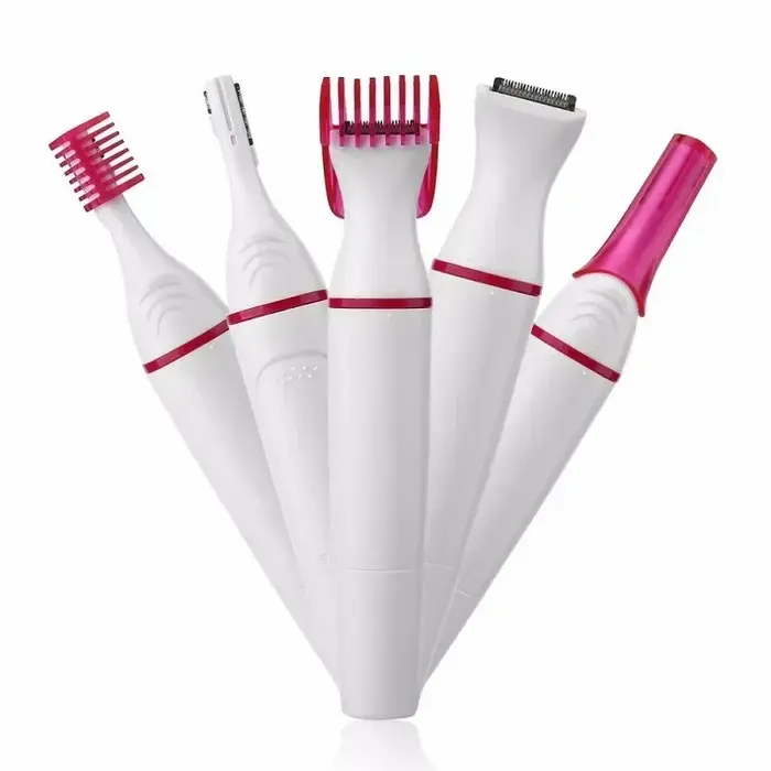 5 en 1 ensemble femmes épilateur femme rasoir de sourcils dame
