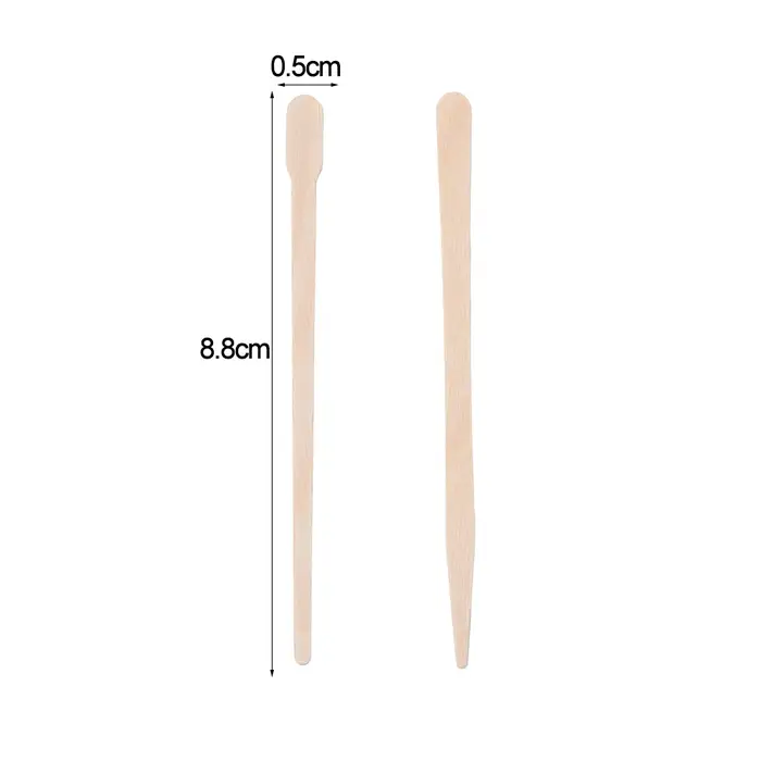 Kit de spatule en bois de bambou pour épilation au poulet
