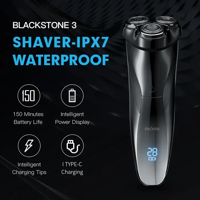 Rasoir électrique 3D Blackstone 3 pour hommes