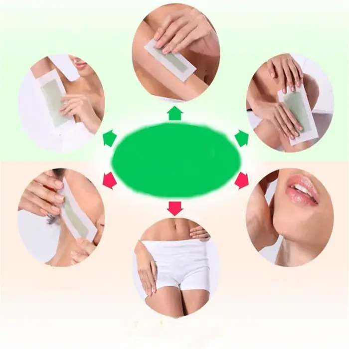 Lot de 10 bandes de cire dépilatoire en rouleau pour aisselles