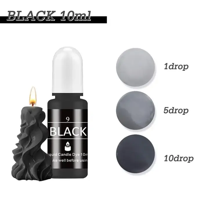 10 ml/bouteille bougie cire Pigments Non toxique bougie cire de soja Pigment liquide colorant cire d