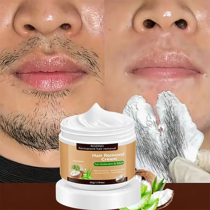 Crème dépilatoire semi-permanente à la noix de coco 50G/100G/150G, à utiliser une seule fois, pour une douceur longue durée pendant 6 mois, épilation rafraîchissante et rapide, crème dépilatoire pour