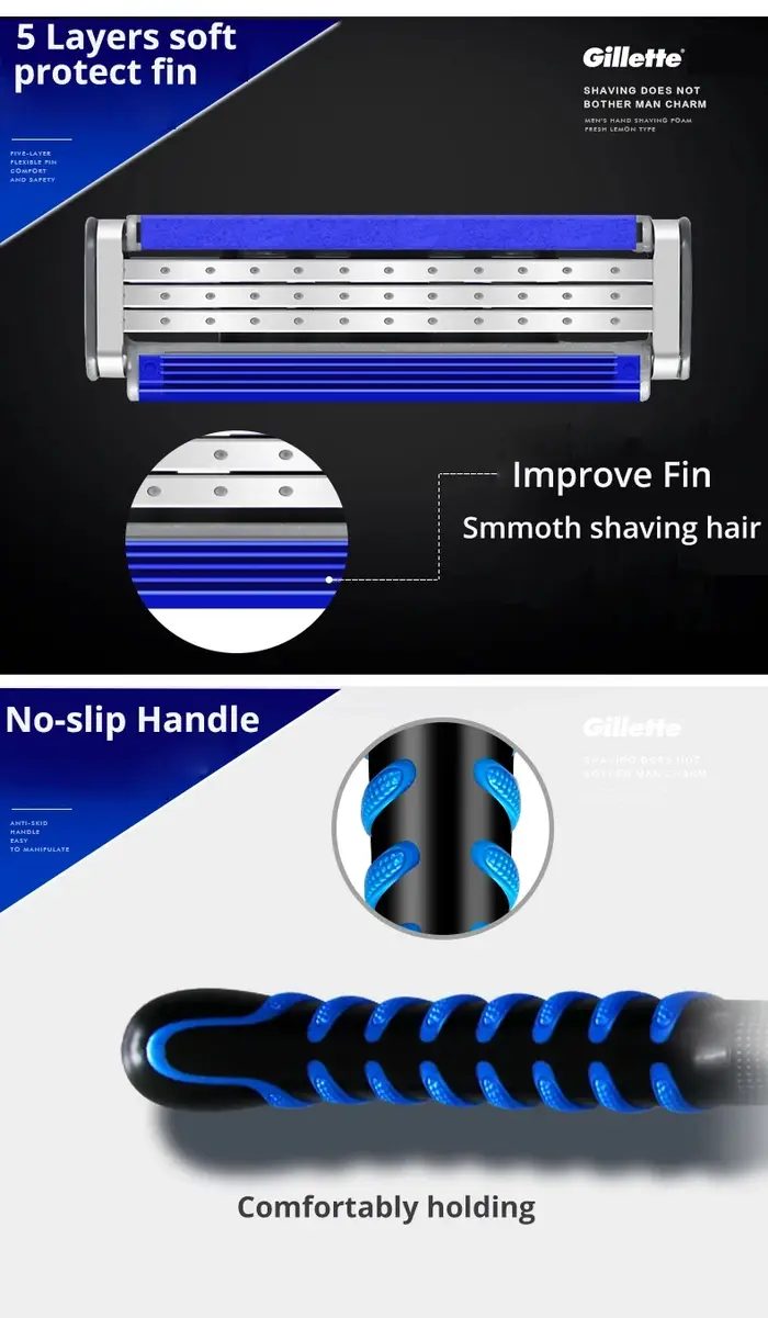 Hommes Gillette Shaver Vector 3 Series