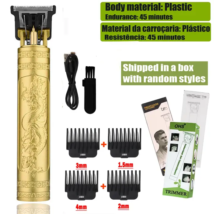 Machine de coupe de cheveux électrique sans fil T9 pour hommes, tondeuse de barbier professionnelle,