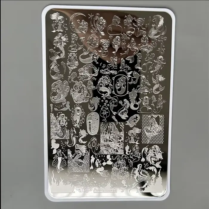 XMQ Nail Art Stamping Plaque Lettres Deisngs