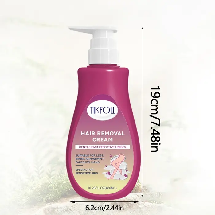 Crème dépilatoire 480ml à action rapide et douce pour hommes et femmes