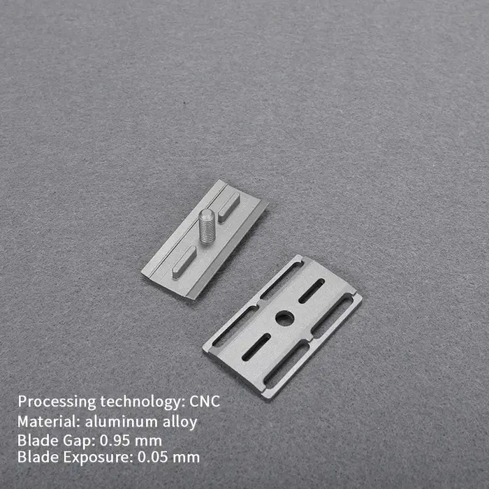 Rasoir léger en alliage d'aluminium à Double tranchant pour hommes, sécurité manuelle CNC, poignée a
