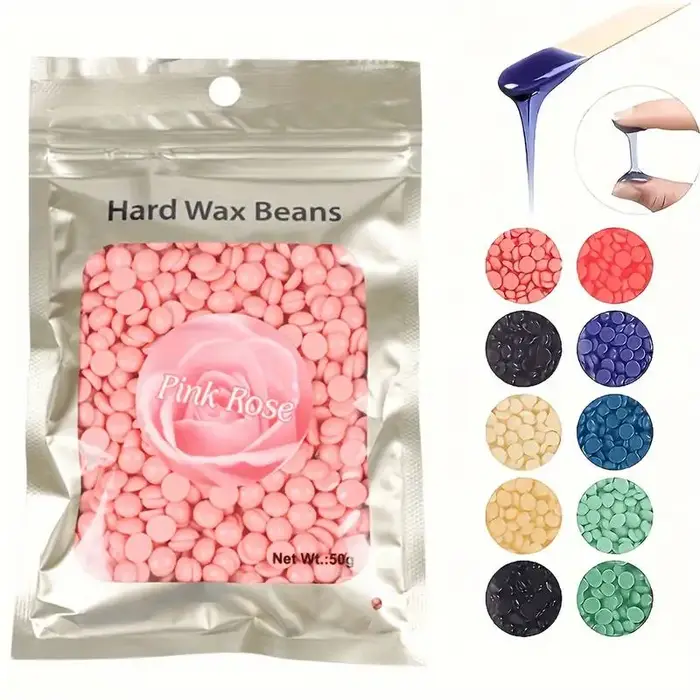 Perles dépilatoires pour épilation à chaud, 50g, avertir, chauffer, indolore, élimination des poils du corps