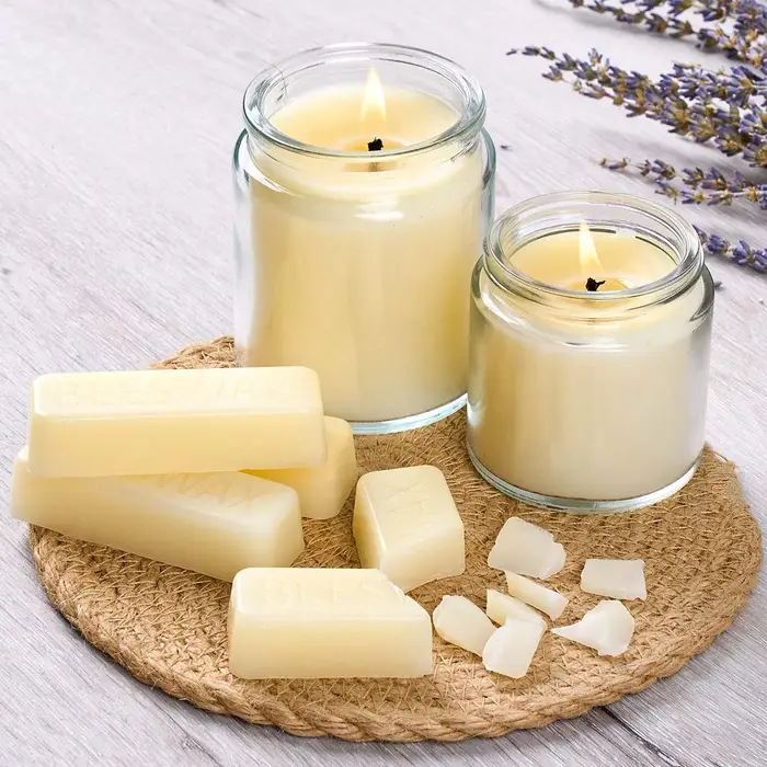 Blocs de cire d'abeille pure jaune et blanche, matériau de cirage de haute qualité pour la fabrication artisanale de bougies d'aromathérapie, 1 pièce/5 pièces