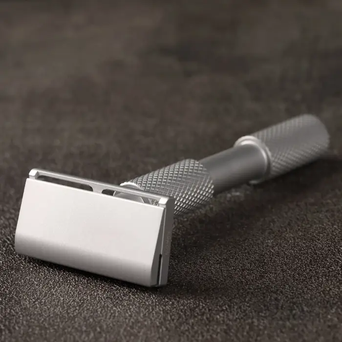Rasoir de sécurité YAQI Aileron GEM Blade - Rasoir de rasage traditionnel avec 3 lames pour une coup