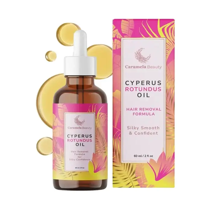 Huile de Cyperus Rotundus OceAura pour l'épilation, soin de la peau douce et lisse, hydratation profonde, inhibition de la repousse des poils, huile après-rasage