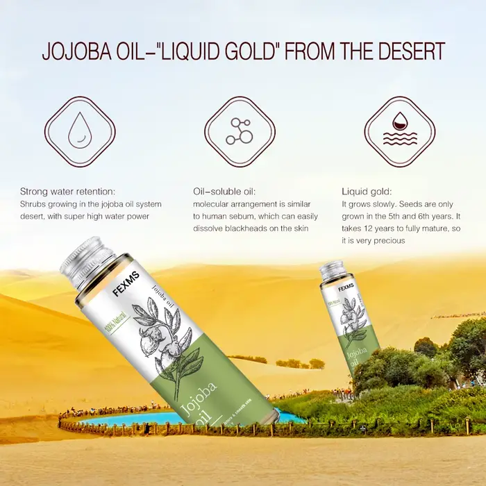 Huile de jojoba 100% naturelle pure